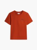 Πορτοκαλί T-Shirt Με Κλασική Λαιμόκοψη Και Λογότυπο  Άνδρες