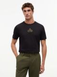 Μαύρο T-Shirt Με Κεντητό Tonal Λογότυπο  Άνδρες