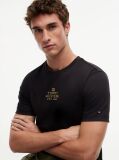 Μαύρο T-Shirt Με Κεντητό Tonal Λογότυπο  Άνδρες