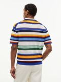 Multi Relaxed Fit Multicolour Stripe Polo Shirt  Men