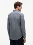 Blue Flex Poplin Small Print Shirt  Men