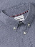 Blue Flex Poplin Small Print Shirt  Men