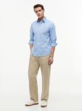Blue Flex Poplin Gingham Shirt  Men