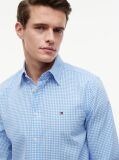 Blue Flex Poplin Gingham Shirt  Men