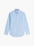 Blue Flex Poplin Gingham Shirt  Men