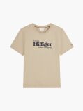 Beige Logo Graphic Jersey T-Shirt  Men