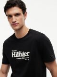 Black Logo Graphic Jersey T-Shirt  Men