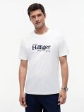 White Logo Graphic Jersey T-Shirt  Men