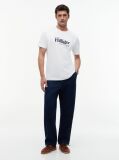 White Logo Graphic Jersey T-Shirt  Men