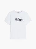 White Logo Graphic Jersey T-Shirt  Men