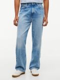 Blue Whiskered Relaxed Jeans  Men