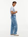Blue Whiskered Relaxed Jeans  Men