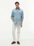 Blue Relaxed Fit Denim Shirt  Men