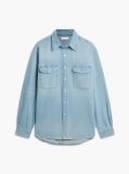 Blue Relaxed Fit Denim Shirt  Men