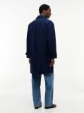 Blue New York Label Relaxed Car Coat  Men