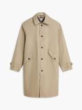 Beige New York Label Relaxed Car Coat  Men