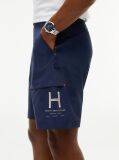 Blue Relaxed 9.5" Inseam Regatta Cargo Bermuda Shorts  Men