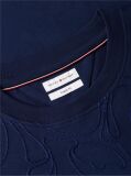 Blue Chain-Stitch Graphic Jersey T-Shirt  Men
