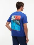 Blue Back Logo Jersey T-Shirt  Men