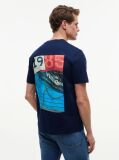 Blue Back Logo Jersey T-Shirt  Men