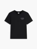 Black Wavy Flag Back Graphic Jersey T-Shirt  Men