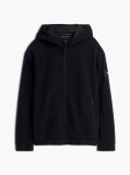 Μαύρο Performance Άνετο Fleece Hoody Με Φερμουάρ  Άνδρες