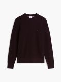 Brown Textured Crew Neck Jumper With Cashmere  Men