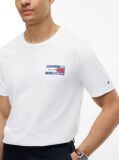 Άσπρο T-Shirt Με Κλασική Λαιμόκοψη Και Πίσω Σχέδιο  Άνδρες