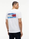 Άσπρο T-Shirt Με Κλασική Λαιμόκοψη Και Πίσω Σχέδιο  Άνδρες