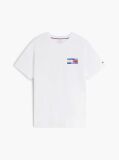 Άσπρο T-Shirt Με Κλασική Λαιμόκοψη Και Πίσω Σχέδιο  Άνδρες