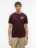 Brown Back Graphic Crew Neck T-Shirt  Men