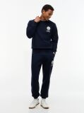 Blue Peached Fleece Crew Neck Sweatshirt  Men