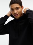 Μαύρο Hoody Με Μίξη Υφών Και Λογότυπο  Άνδρες