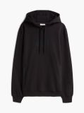 Μαύρο Hoody Με Μίξη Υφών Και Λογότυπο  Άνδρες
