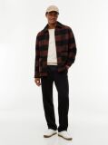 Black Pocket Trim Pleated Twill Trousers  Men