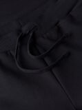 Black Logo Embroidery Fleece Drawstring Joggers  Men