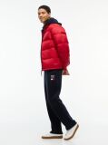 Blue Logo Embroidery Fleece Drawstring Joggers  Men