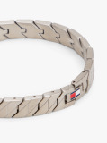 Silver Enamel Flag Stainless Steel Bracelet  Men