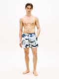 Multi Print Mid Length Swim Trunks  Men