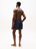 Blue Tonal Logo Mid Length Swim Shorts  Men