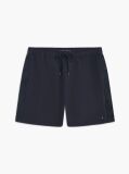 Blue Tonal Logo Mid Length Swim Shorts  Men