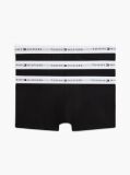 Black 3-Pack Signature Waistband Low Rise Trunks  Men