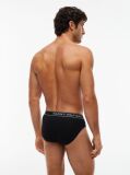 Black 3-Pack Essential Logo Waistband Briefs  Men