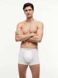 White 3-Pack Signature Repeat Logo Waistband Trunks  Men