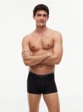 Black 3-Pack Global Stripe Logo Waistband Trunks  Men