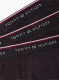 Black 3-Pack Global Stripe Logo Waistband Trunks  Men