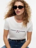 White Organic Cotton Logo T-Shirt  Women