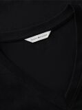 Black V-Neck Slim Fit T-Shirt  Women