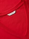 Red V-Neck Slim Fit T-Shirt  Women