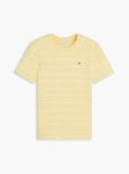 Yellow Flag Embroidery Ribbed Slim T-Shirt  Women